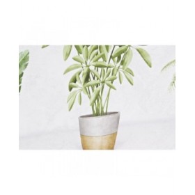 Quadro DKD Home Decor Impianto (90 x 2,3 x 30 cm) (90 x 1,5 x 30 cm) (2 Unità)