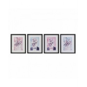 Quadro DKD Home Decor Gatti (35 x 2,5 x 45 cm) (35 x 2 x 45 cm) (4 Unità)