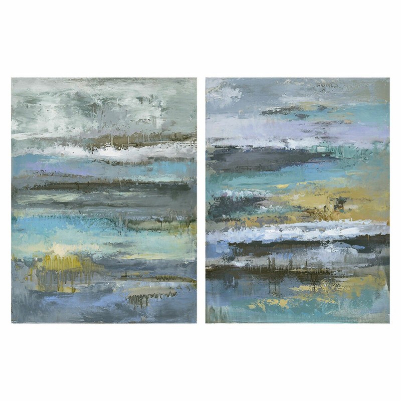 Quadro DKD Home Decor Astratto Moderno (60 x 2,5 x 80 cm) (2 Unità)