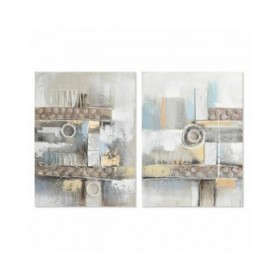 Quadro DKD Home Decor Astratto Moderno (60 x 3 x 80 cm) (2 Unità)