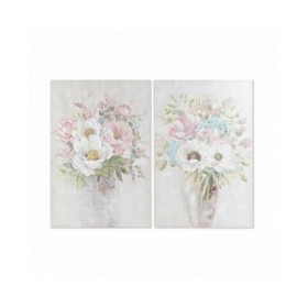Quadro DKD Home Decor Vaso 80 x 3 x 120 cm Shabby Chic (2 Unità)