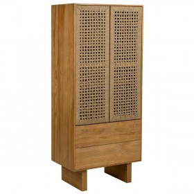 Armadio Alexandra House Living Marrone Corda Legno di abete Legno di paulownia 45 x 170 x 80 cm 45 x 170 x 75 cm