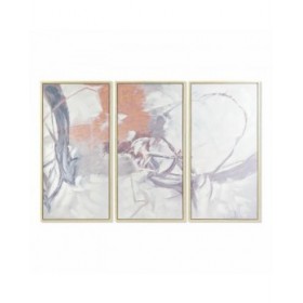 Set di 3 quadri DKD Home Decor 180 x 4 x 120 cm Astratto Città