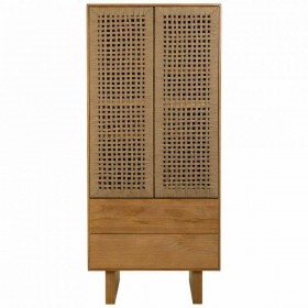 Armadio Alexandra House Living Marrone Corda Legno di abete Legno di paulownia 45 x 170 x 80 cm 45 x 170 x 75 cm