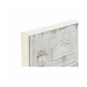 Quadro DKD Home Decor Bagni (2 Unità) (20 x 3 x 20 cm)