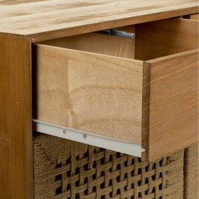Ingresso con Cassetti Alexandra House Living Marrone Corda Legno di abete Legno di paulownia 36 x 75 x 80 cm