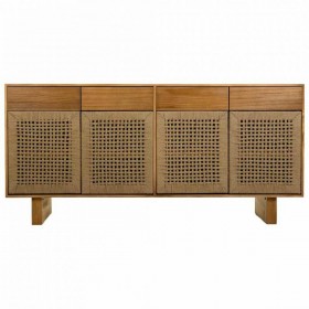Credenza Alexandra House Living Marrone Legno di abete Legno di paulownia 36 x 75 x 160 cm