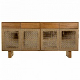 Credenza Alexandra House Living Marrone Legno di abete Legno di paulownia 36 x 75 x 160 cm