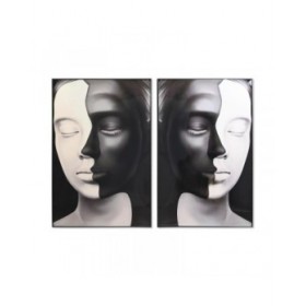 Quadro DKD Home Decor Donna (80 x 3 x 120 cm) (2 Unità)