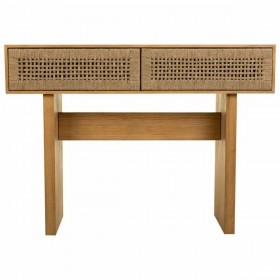 Ingresso con Cassetti Alexandra House Living Marrone Corda Legno di abete Legno di paulownia 36 x 77 x 110 cm
