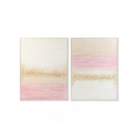 Quadro DKD Home Decor Astratto Moderno 90 x 4 x 120 cm (2 Unità)