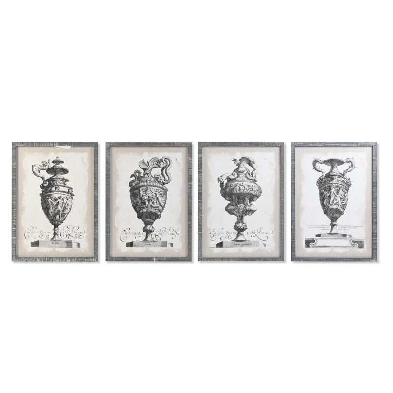 Quadro DKD Home Decor Vaso 50 x 2 x 70 cm Neoclassico (4 Pezzi)
