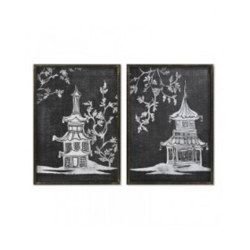Quadro DKD Home Decor 50 x 2,8 x 70 cm Orientale (2 Unità)