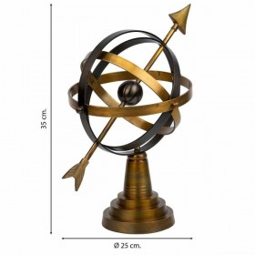 Statua Decorativa Alexandra House Living Marrone Alluminio 25 x 35 x 25 cm