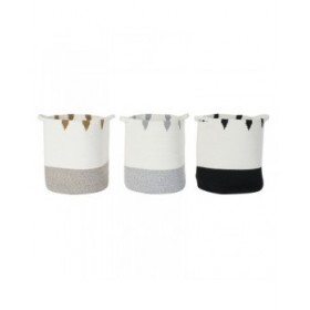 Cestino DKD Home Decor 34 x 34 x 40 cm Boho (3 Pezzi)