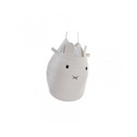 Set di Cesti DKD Home Decor Bianco Per bambini Animale 35 x 35 x 49 cm (2 Unità)