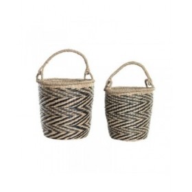 Set di Cestini DKD Home Decor Coloniale (35 x 35 x 36 cm)