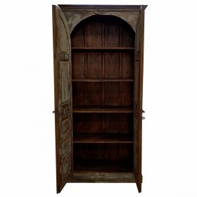 Armadio Alexandra House Living Marrone polistirene Legno di mango 40 x 225 x 101 cm