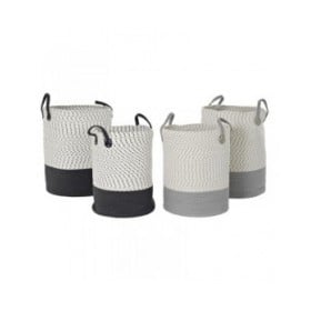 Set di Cestini DKD Home Decor 40 x 40 x 52 cm (2 Unità)
