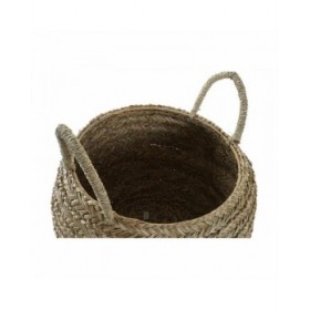 Cesta Decorativa DKD Home Decor Naturale Erba di mare Boho 40 x 40 x 30 cm