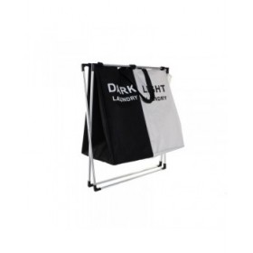 Cesto per i Panni Sporchi DKD Home Decor Pieghevole Doppia Metallo Poliestere (63 x 37 x 61 cm)