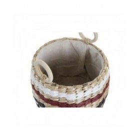 Set di Cestini DKD Home Decor Fibra naturale (30 x 30 x 25 cm)