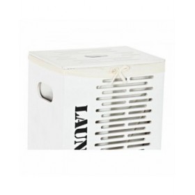 Set di Cesti DKD Home Decor Bianco Nero Beige Legno MDF 40 x 30 x 56 cm (5 Pezzi) (5 Unità)