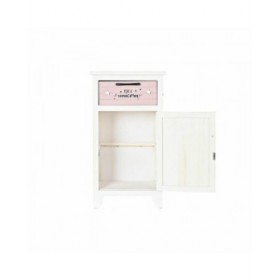 Comodino DKD Home Decor Per bambini Grigio Rosa Bianco Giallo (40 x 29 x 73,5 cm)