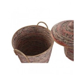 Set di Cestini DKD Home Decor Rattan (51 x 51 x 67 cm)
