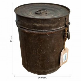 Bidone decorativo Alexandra House Living Marrone Ferro Stile artigianale 19 x 23 x 19 cm