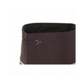Cesto per i Panni Sporchi DKD Home Decor Grigio Arancio 40 x 40 x 60 cm (3 Unità)