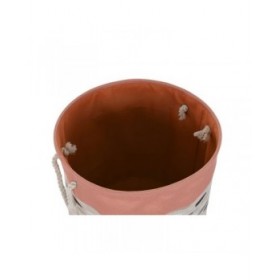 Cesto per i Panni Sporchi DKD Home Decor Grigio Arancio 45 x 45 x 45 cm (3 Unità)