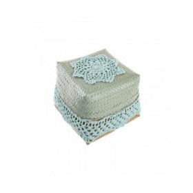 Set di Cestini DKD Home Decor Cotone Bambù (22 x 27 x 27 cm)