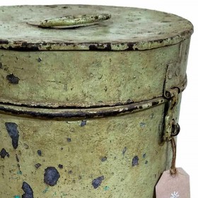 Bidone decorativo Alexandra House Living Crema Ferro Stile artigianale 27 x 35 x 27 cm