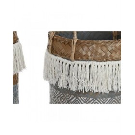 Set di Cestini DKD Home Decor 49 x 49 x 57 cm Bambù Boho