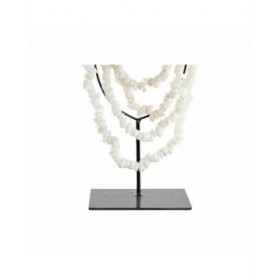 Statua Decorativa DKD Home Decor Collana Ferro Conchiglie (21 x 10 x 62 cm)