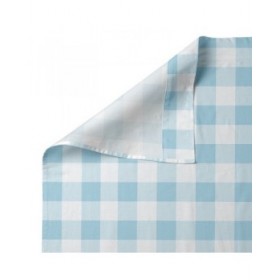 Set di Lenzuola HappyFriday Basic Kids Vichy Azzurro Singolo 2 Pezzi