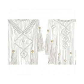 Decorazione pensile DKD Home Decor 25 x 1 x 93 cm Marrone Bianco (2 Unità)