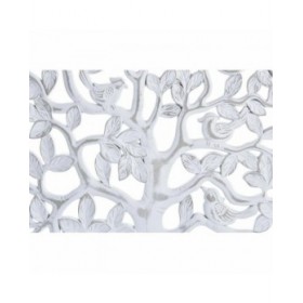 Decorazione da Parete DKD Home Decor Albero MDF Bianco (80 x 2 x 80 cm)