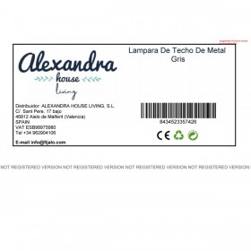 Lampadario Alexandra House Living Grigio Argentato