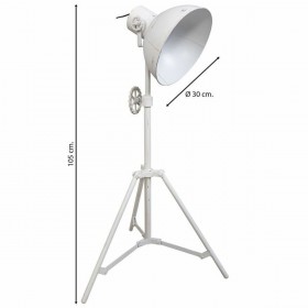 Lampada da Terra Alexandra House Living Bianco 30 x 105 x 30 cm
