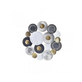Decorazione da Parete DKD Home Decor Multicolore Sfera 80 x 4,5 x 80 cm Città