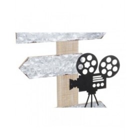 Decorazione da Parete DKD Home Decor 32 x 2 x 70 cm Nero Grigio Vintage (2 Unità)