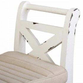 Panca Alexandra House Living Bianco Legno 33 x 73 x 72 cm
