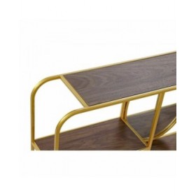 Specchio da parete DKD Home Decor Marrone Dorato 100 x 18 x 40 cm
