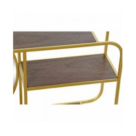 Specchio da parete DKD Home Decor Marrone Dorato 100 x 18 x 40 cm