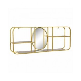 Specchio da parete DKD Home Decor Marrone Dorato 100 x 18 x 40 cm