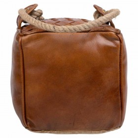 Fermaporta Alexandra House Living Cotone Pelle 20 x 20 x 20 cm Marrone
