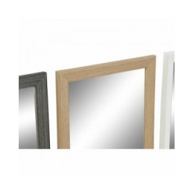 Specchio da parete DKD Home Decor Cristallo Naturale Marrone Bianco Grigio scuro PS 4 Unità (36 x 2 x 66 cm)