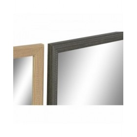 Specchio da parete DKD Home Decor Bianco Marrone Grigio Naturale 56 x 2 x 76 cm (4 Unità)